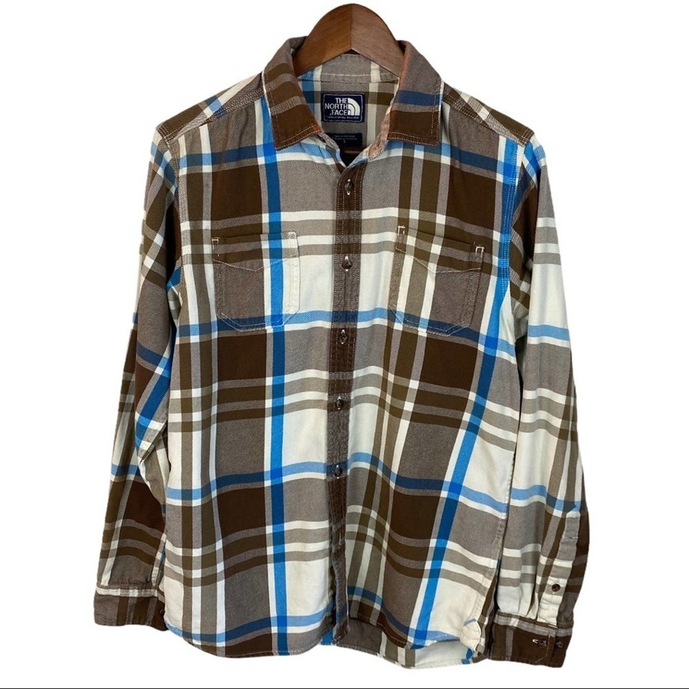3/$20 The North Face Plaid Flannel Button Up Shirt